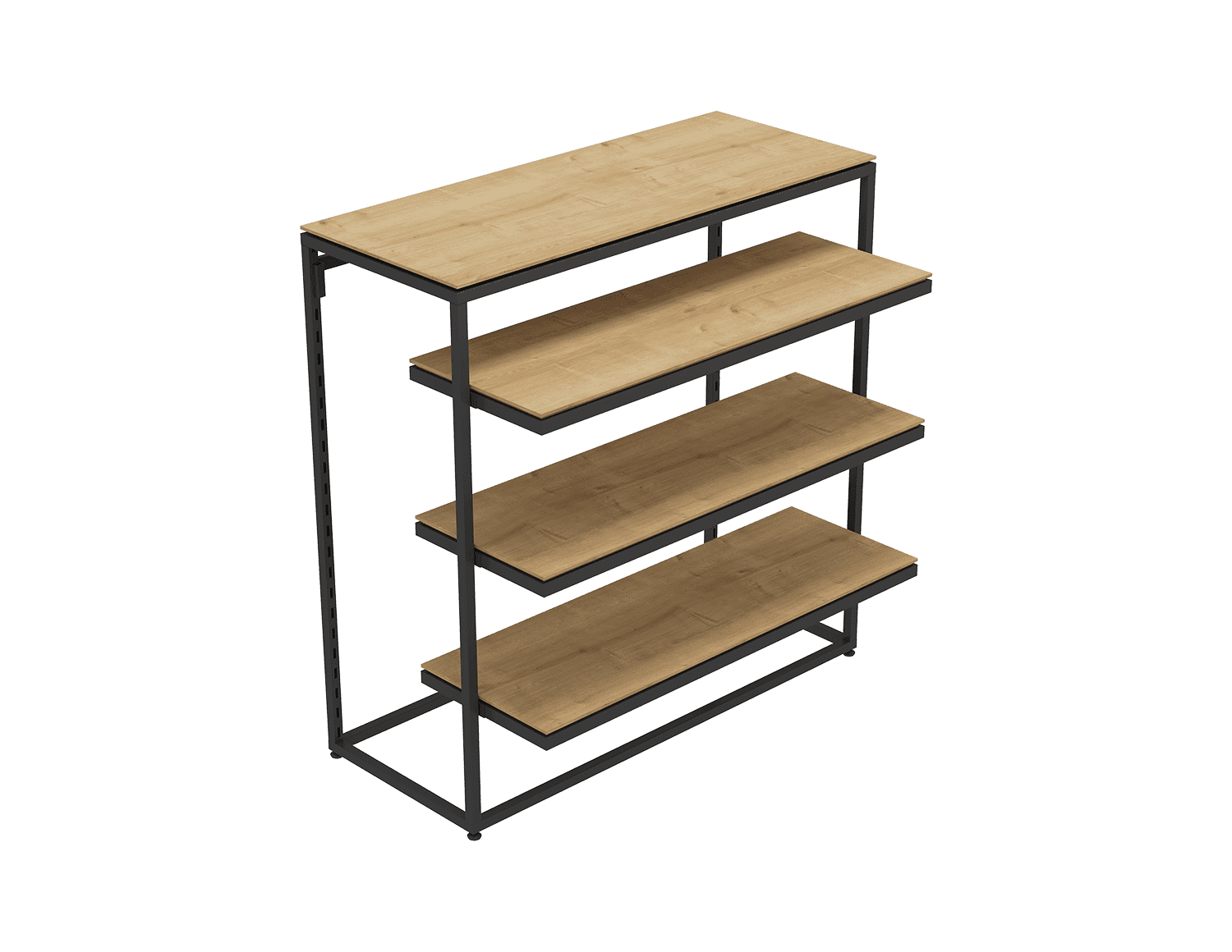 DISPLAY STAND WITH 3 SHELVES & HANGER