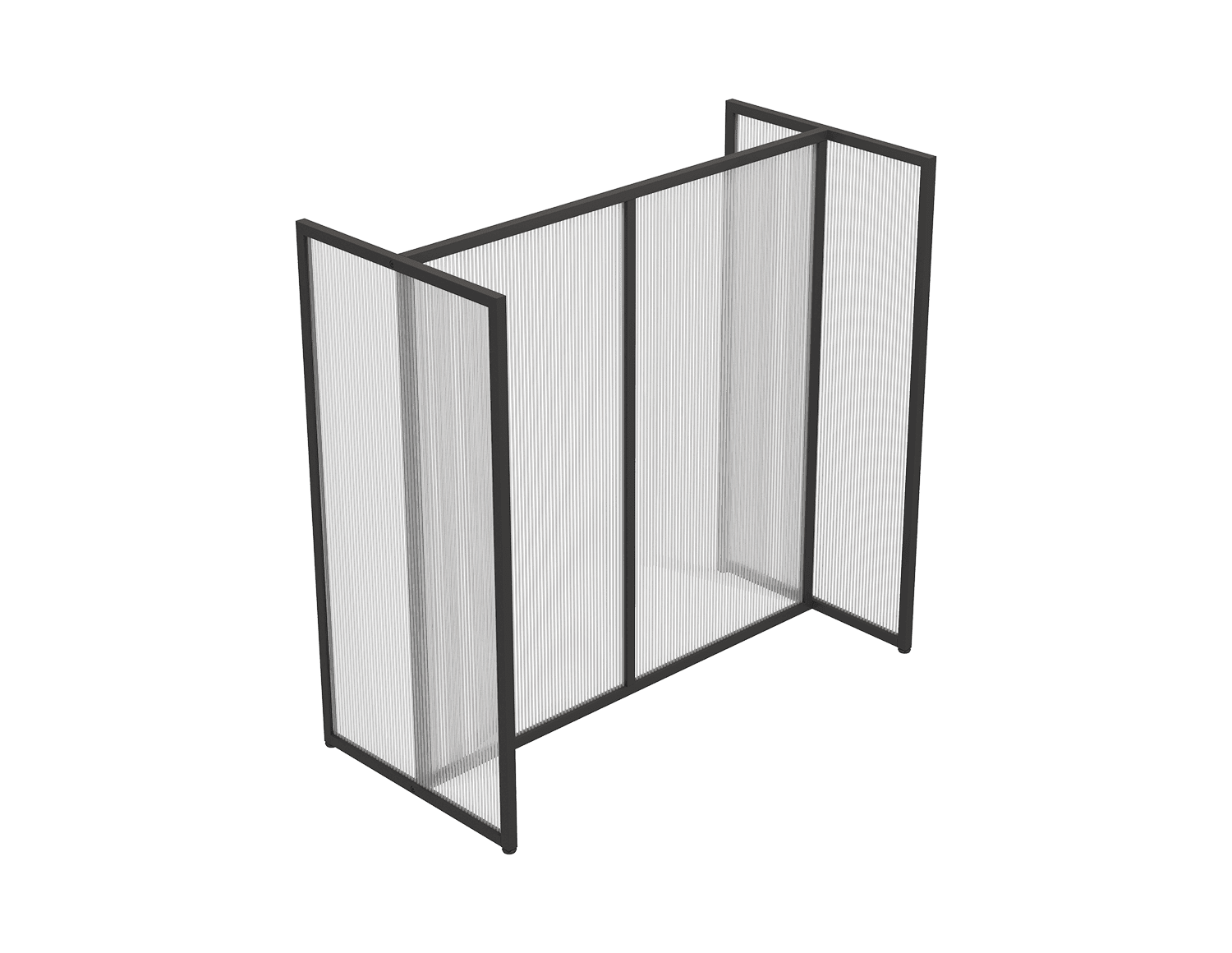 MODULAR STAND WITH POLYCARBON PANEL